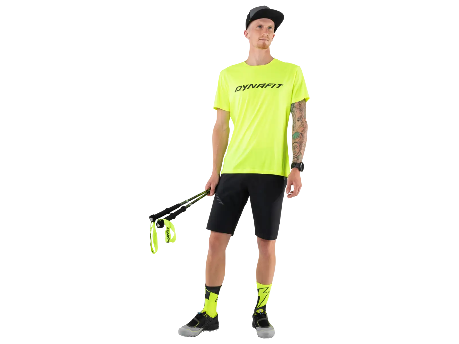 Dynafit No pain No gain športové ponožky Neon Yellow/Black Out