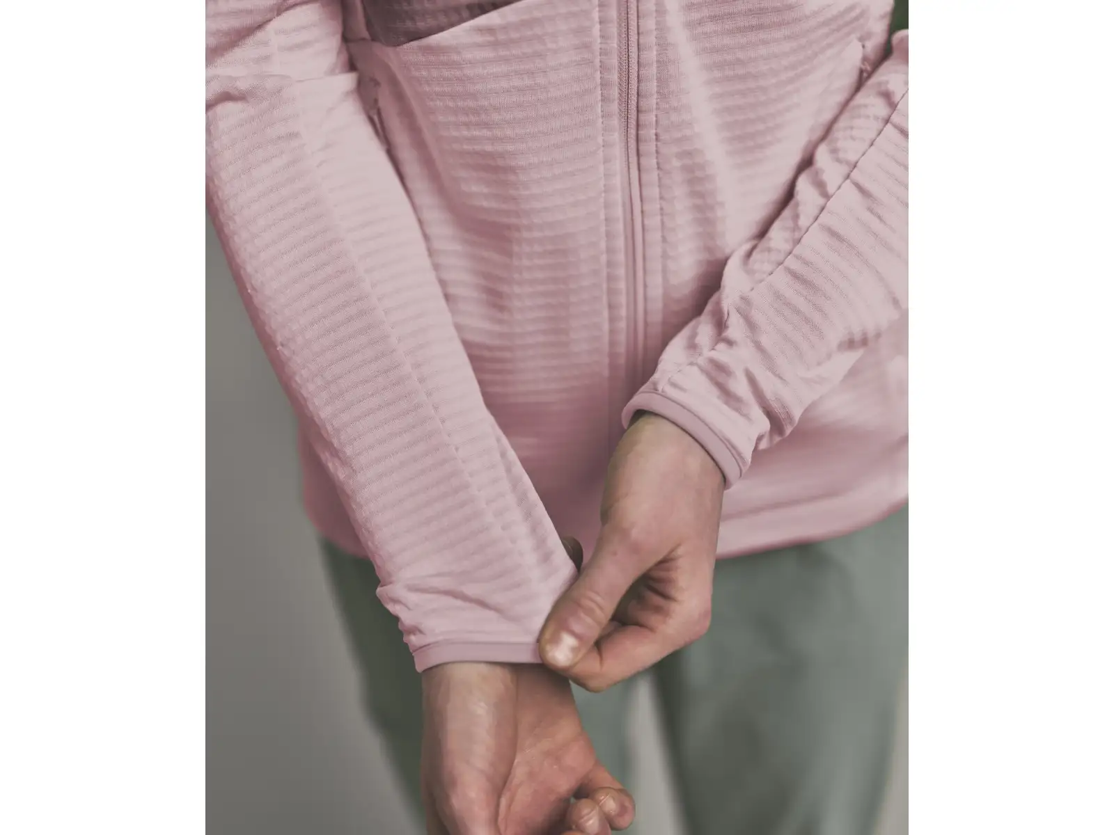Ortovox Fleece Light Grid Hoody dámska mikina Dawn Rose
