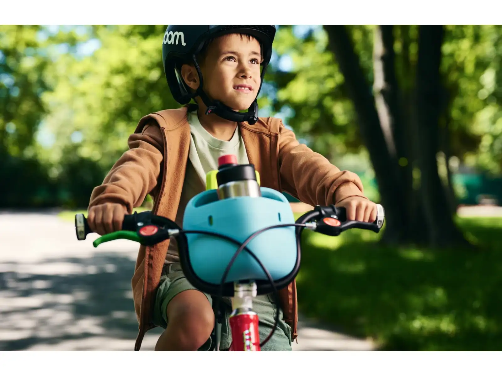 Woom POP košík na bicykel Wild Violet