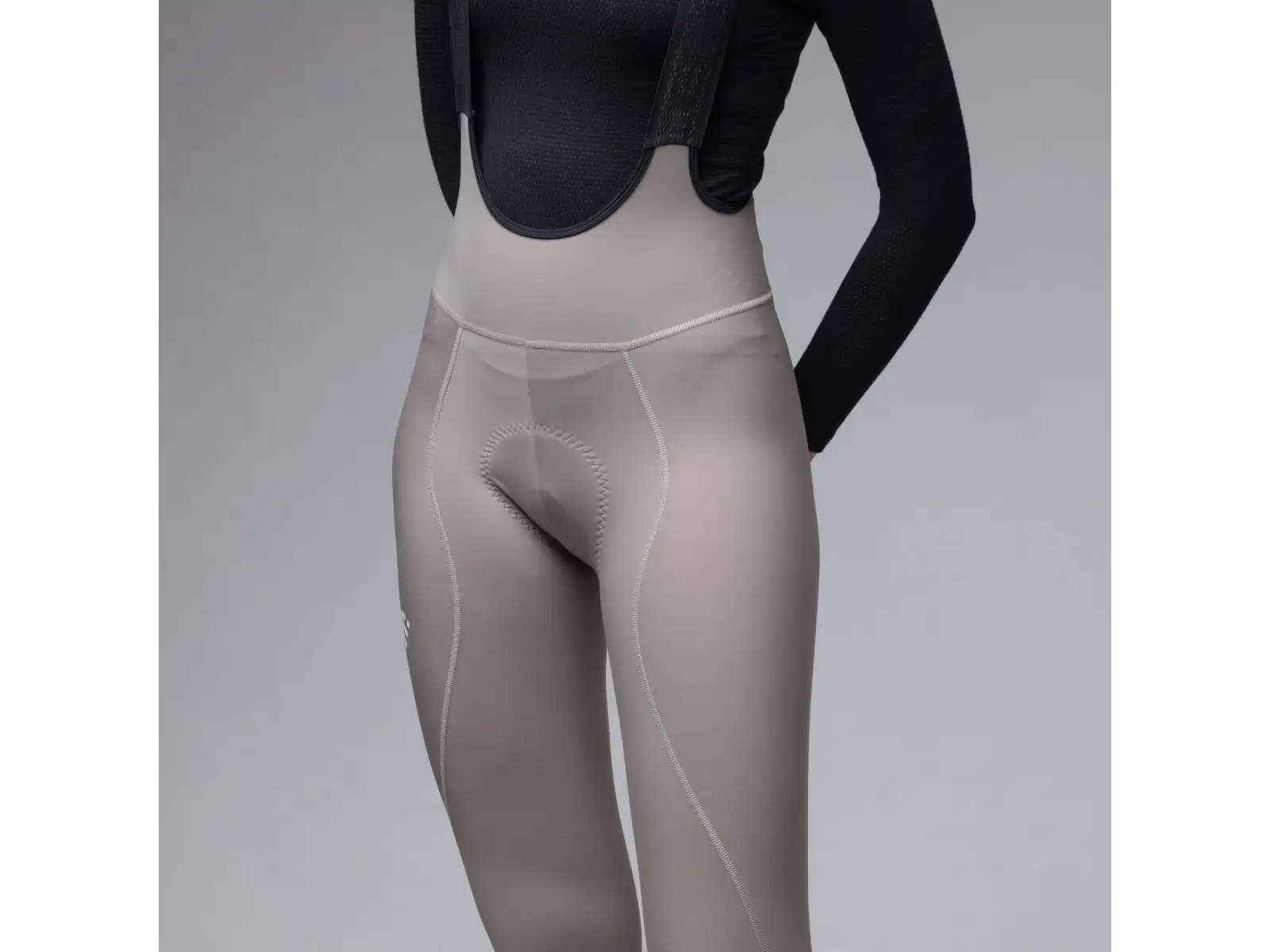 Alé Pragma Winter dámske zimné 3/4 cyklistické nohavice Rope Grey