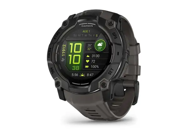 Garmin Instinct 3 Amoled 50 mm smart hodinky Black/Charcoal remienok