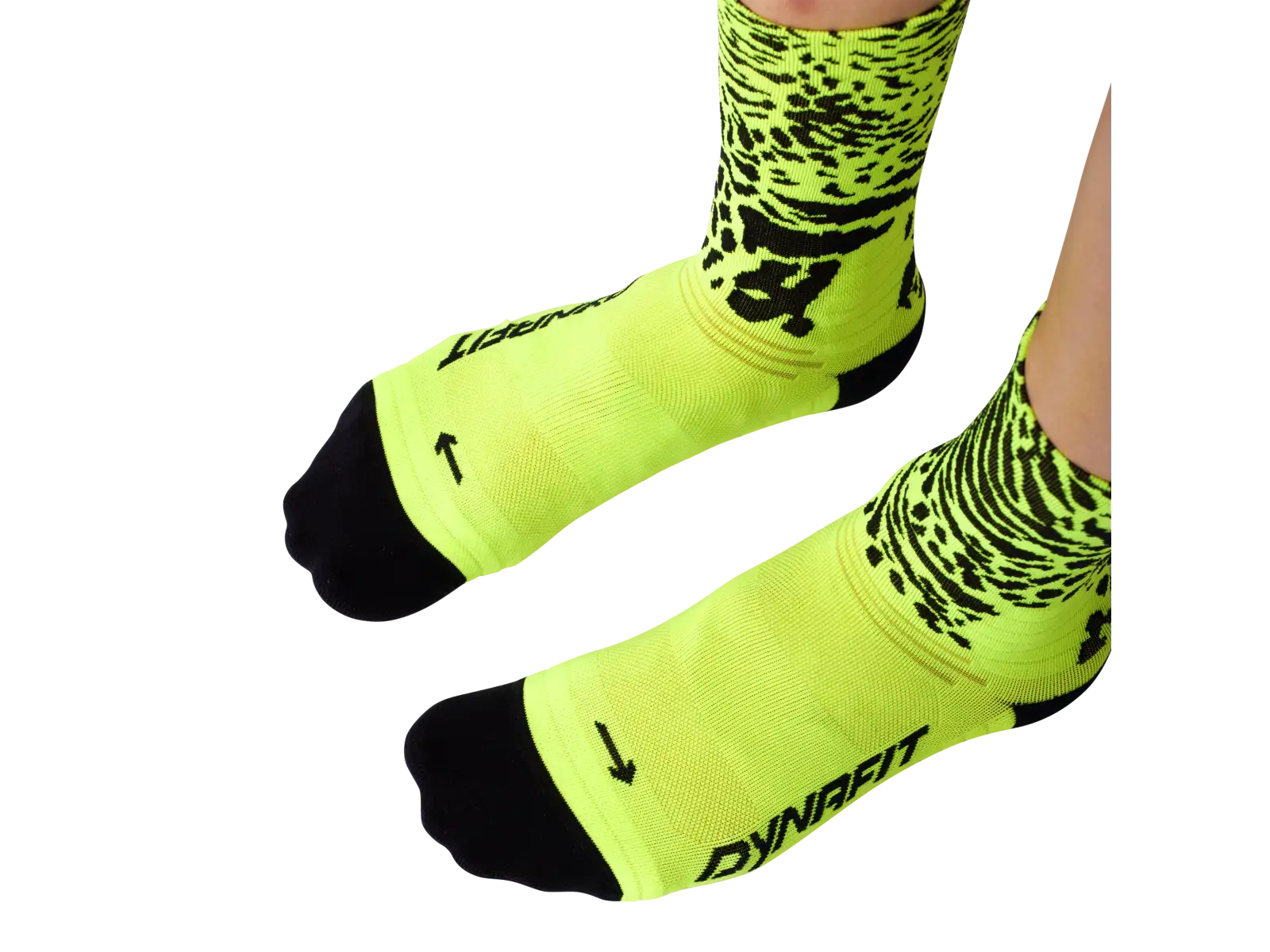 Dynafit Run Wild Crew bežecké ponožky Black Out/Ultra Yellow
