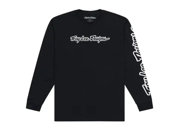 Troy Lee Designs Signature tričko s dlhým rukávom Black