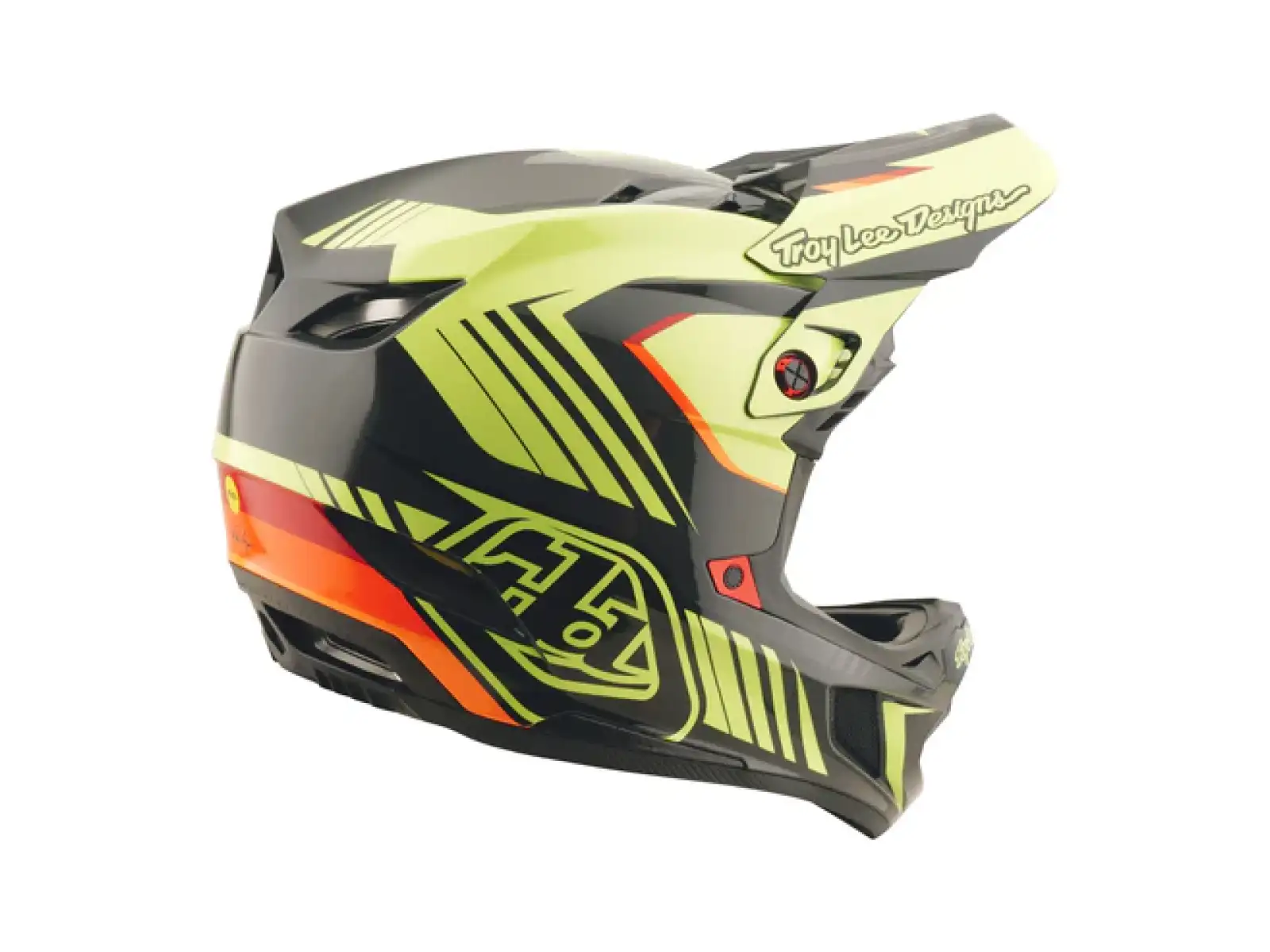 Troy Lee Designs D4 Polyacrylite Qualifier prilba Black/Yellow