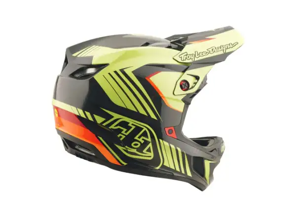 Troy Lee Designs D4 Polyacrylite Qualifier prilba Black/Yellow