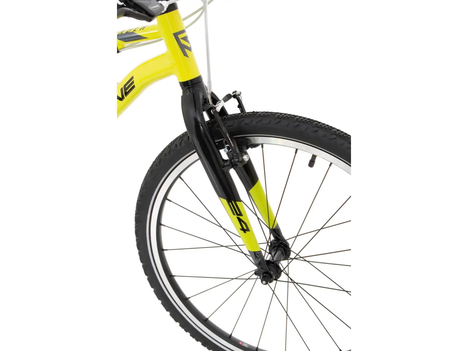 Rock Machine Thunder 24 Gloss Radioactive Yellow/Black/Dark Grey detský bicykel