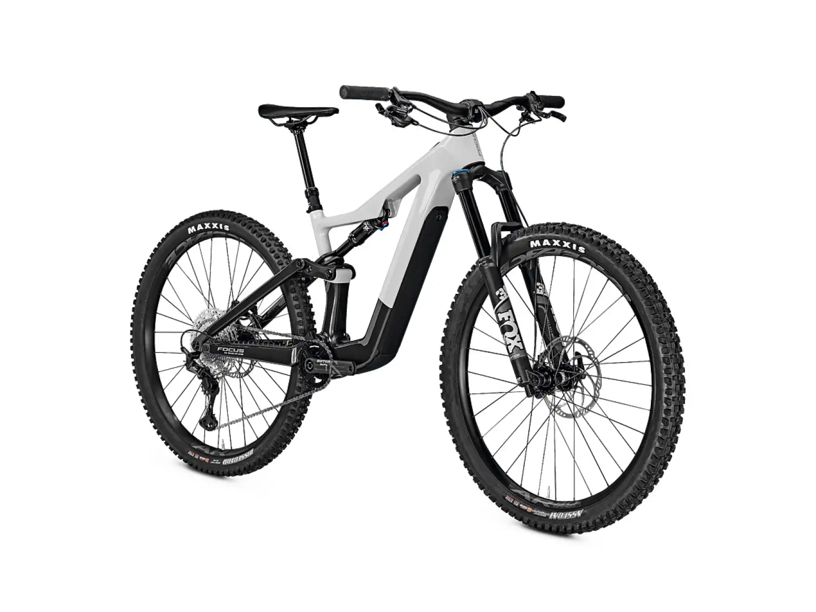 Focus Jam2 SL 8.8 DI 430 Wh horský elektrobicykel Lightgrey Glossy/Carbon Raw Glossy