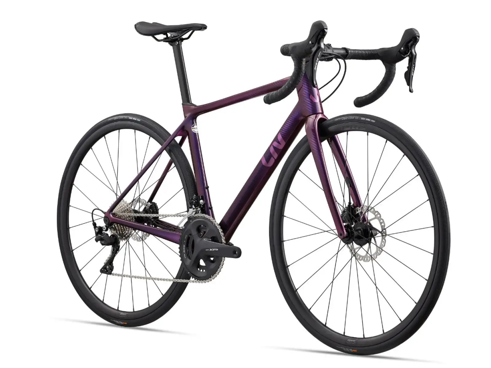 Liv Langma Advanced 2 Disc cestný bicykel chameleon purple