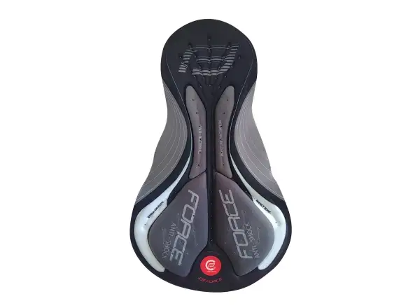 Force Storm pánske MTB kraťasy s vložkou šedá/Fluo