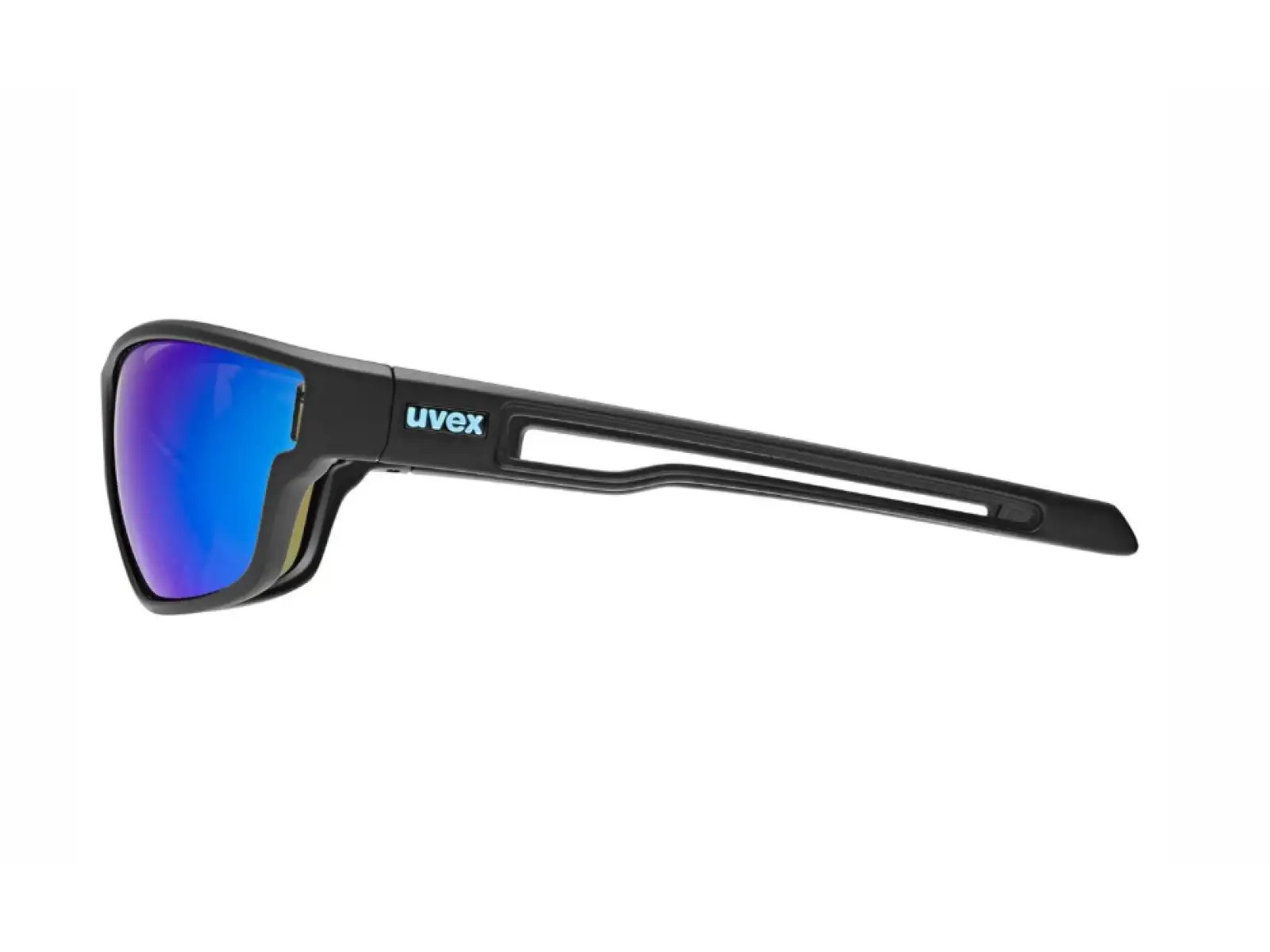 Uvex Sportstyle 806 okuliare Black Matt/Mirror Blue