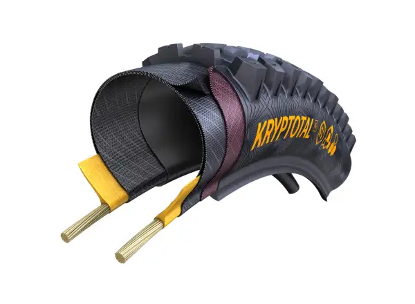 Continental Kryptotal-F Enduro Supersoft TLR 29" MTB plášť kevlar predný Black