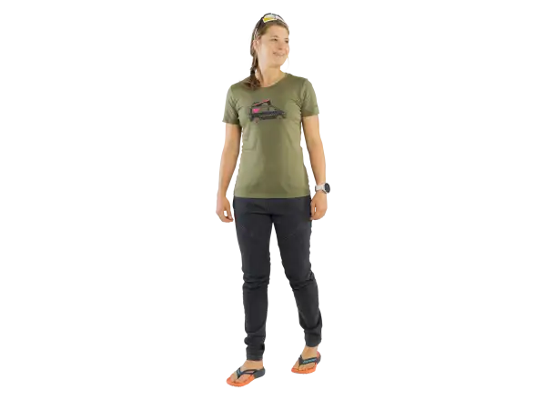 Dynafit Graphic Cotton Dámske tričko s krátkym rukávom Winter Moss/Dynavan