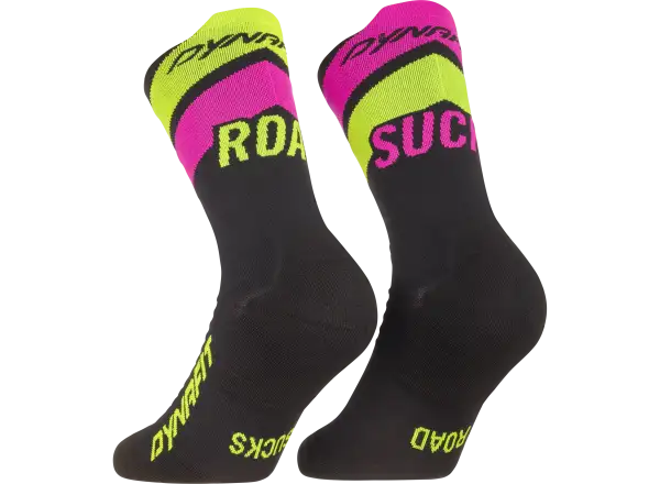 Dynafit Ultra Crew bežecké ponožky Black Out/Ultra Yellow