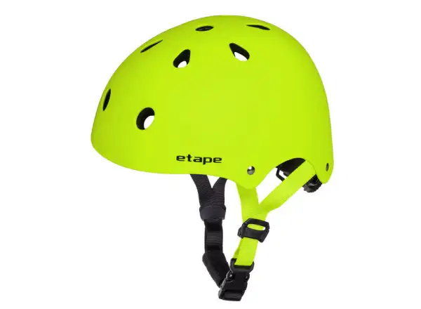 Etape Caddy detská prilba žltá fluo matná