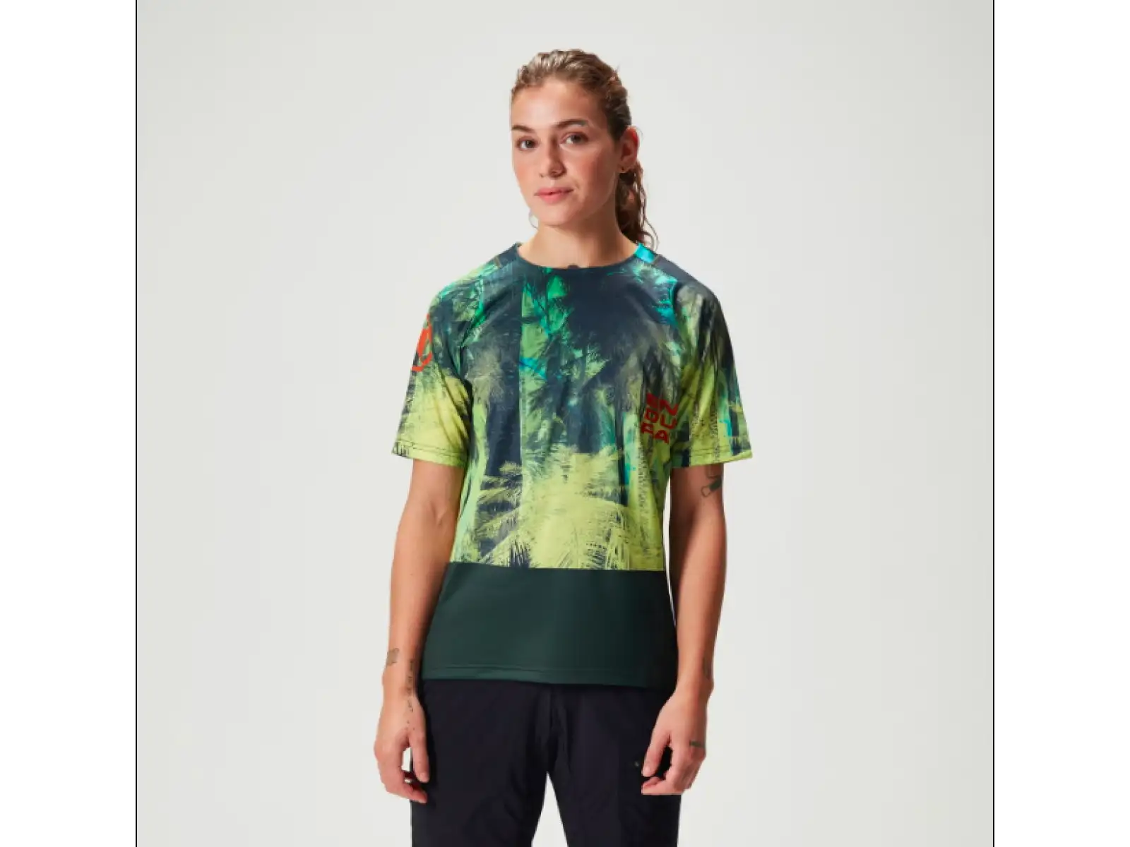 Endura Tropical Tee Print LTD dámsky dres krátky rukáv Ghillie Green