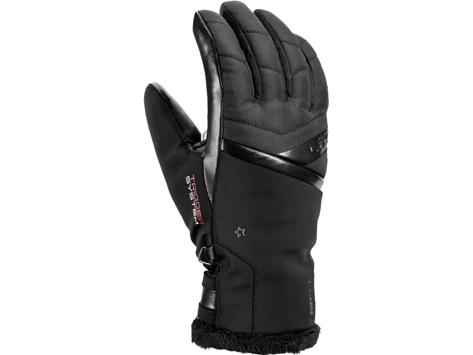 Leki Snowfox 3D Women dámske rukavice Black