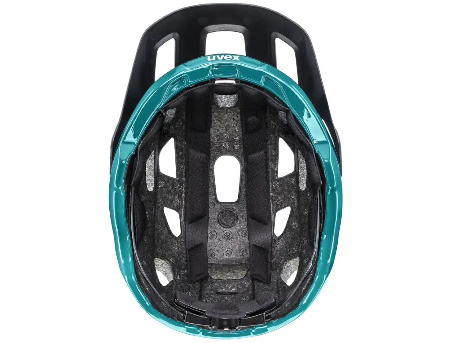 Uvex React MTB prilba Black/Teal Matt