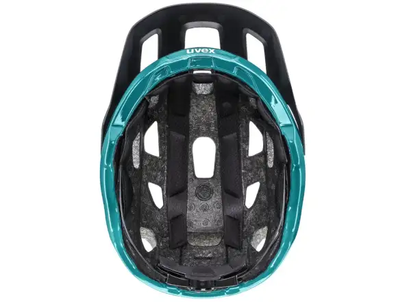 Uvex React MTB prilba Black/Teal Matt