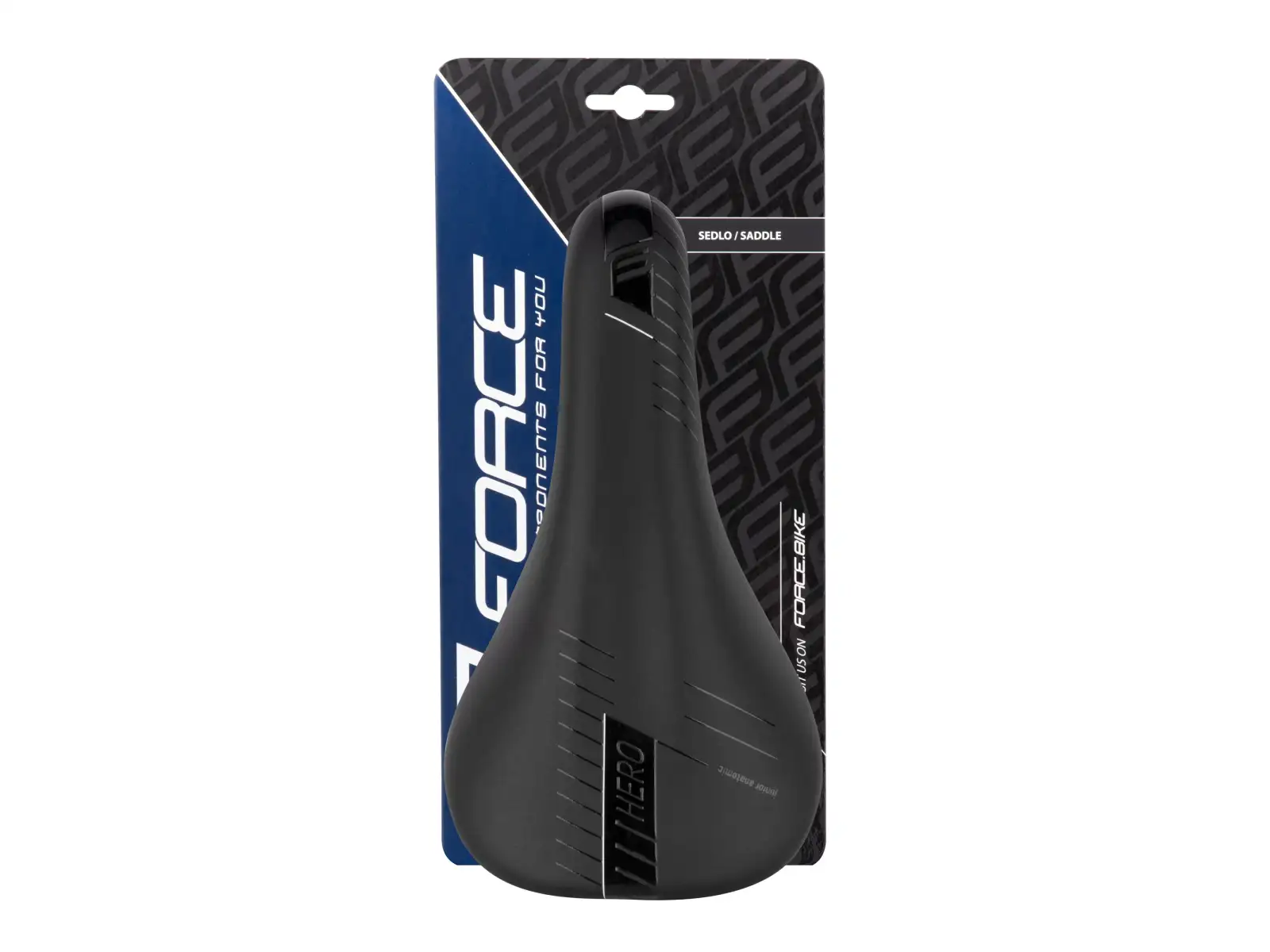 Force Hero detské sedlo 20 – 24" čierno-biela