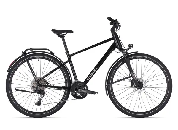 Superior Blox 6.7 T mestský bicykel Gloss Metallic Black