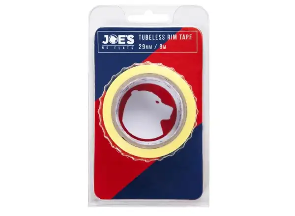 Joes Tubeless Yellow Rim Tape 9 m X 33 mm bezdušová páska do ráfika