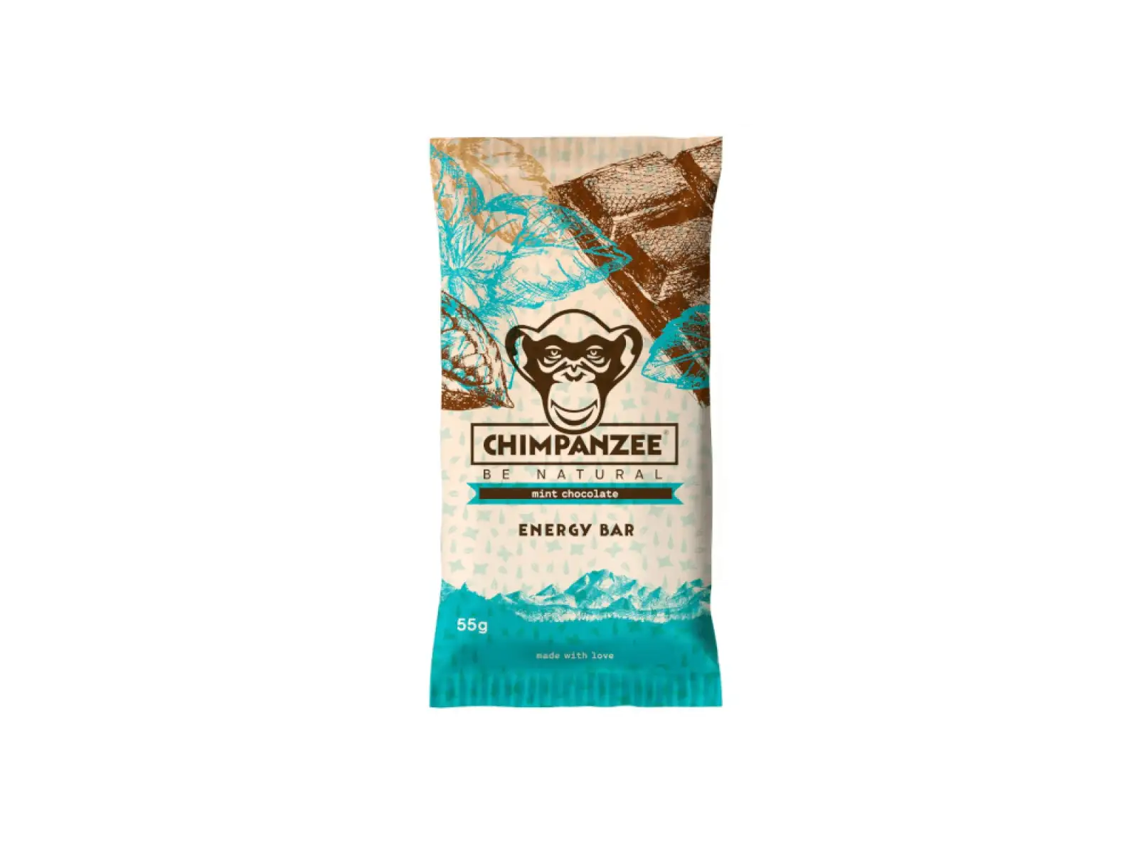 Energetická tyčinka Chimpanzee Mint Chocolate 55 g