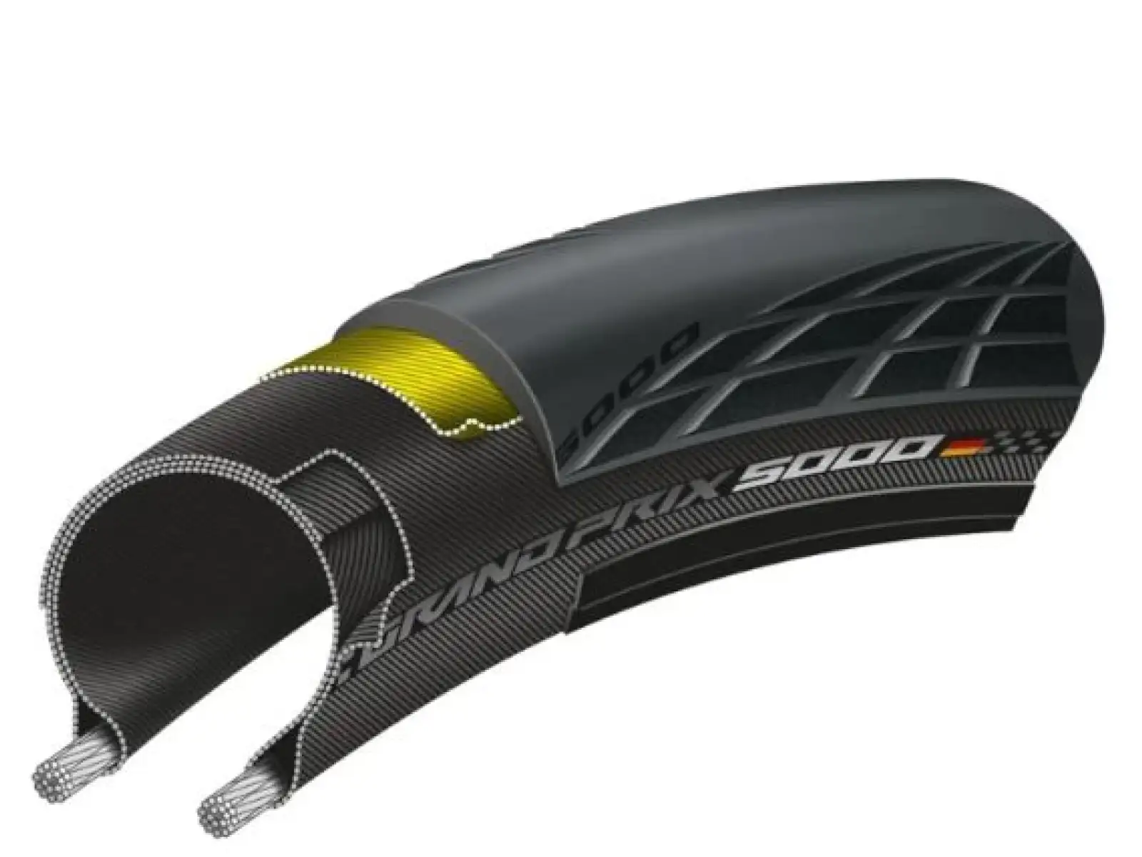 Continental GrandPrix 5000 S TR 28 mm cestný plášť kevlar (čierna)