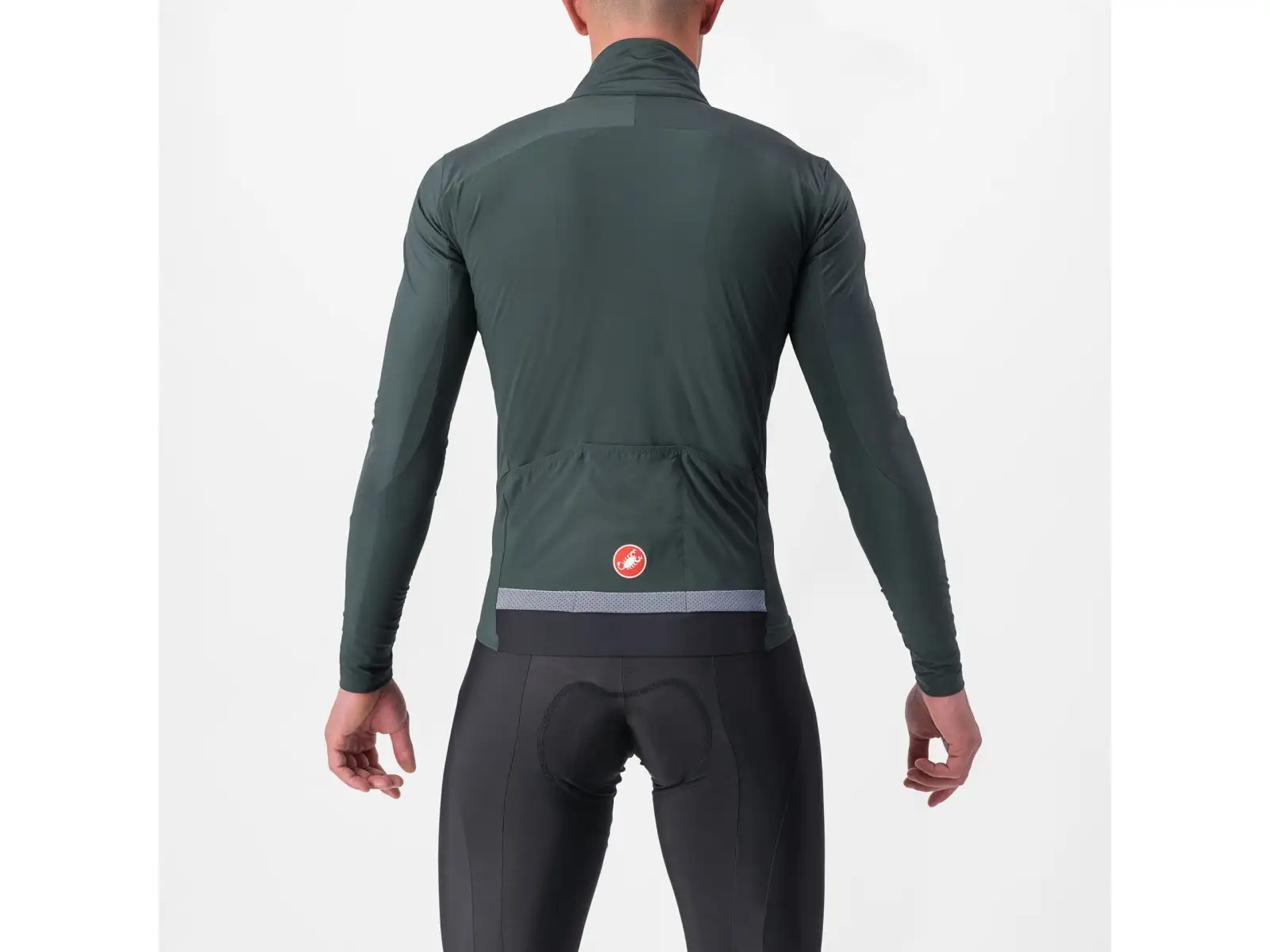 Castelli Beta RoS pánska bunda Rover Green/Red Orange