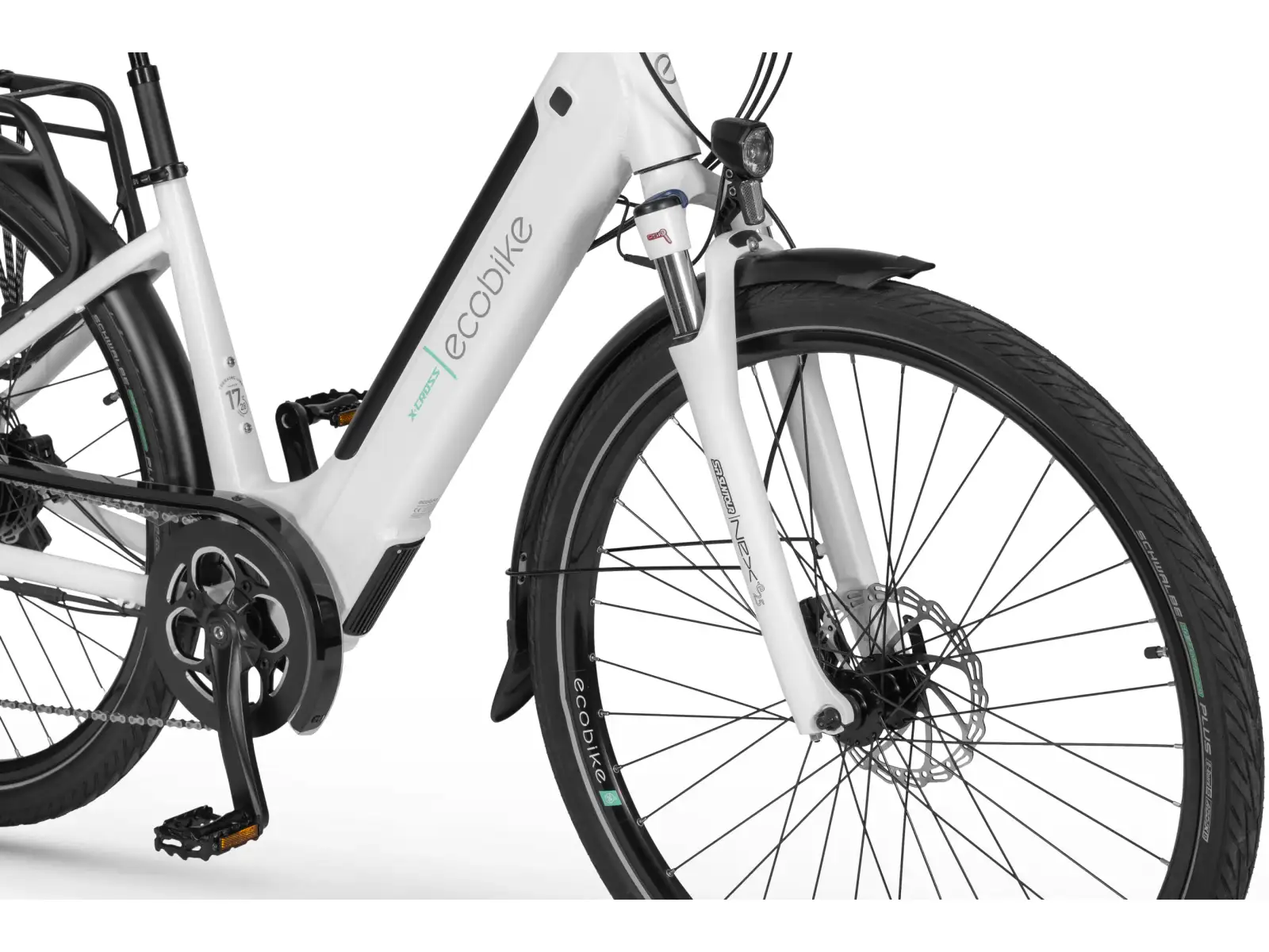 Ecobike X-Cross 504 Wh White trekingový elektrobicykel
