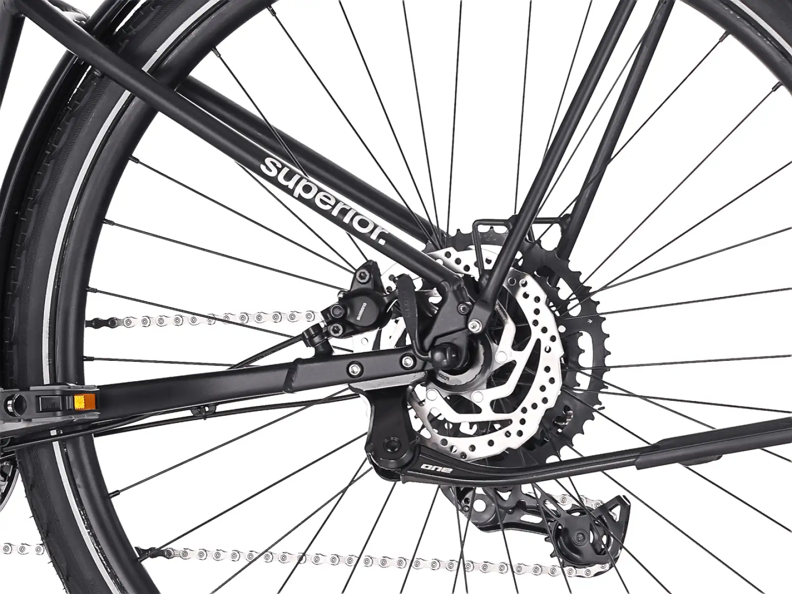 Superior Blox 6.4 T mestský bicykel Matte Black