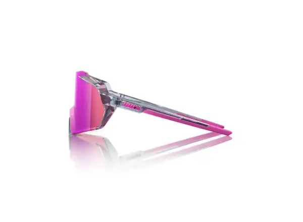 100% Korbin okuliare Polished Translucent Grey/Purple Multilayer Mirror
