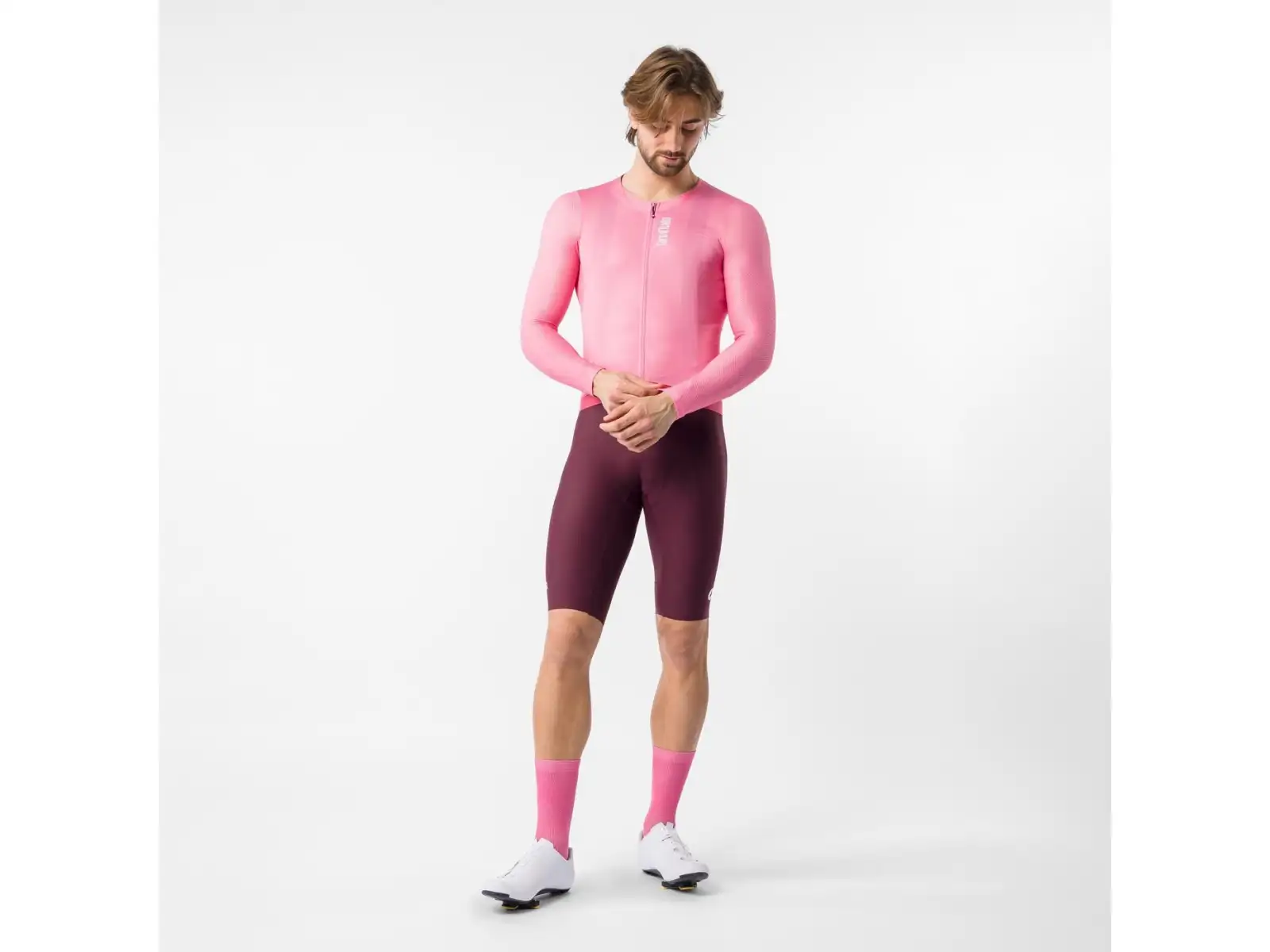 Castelli Giro 109 Corretto pánsky dres dlhý rukáv Rosa Giro
