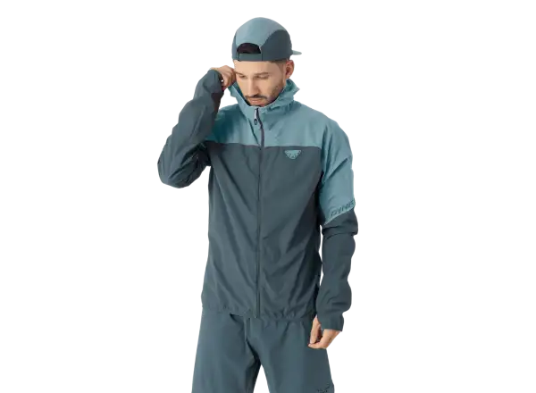 Dynafit Alpine Wind pánska bežecká bunda Smoke Blue