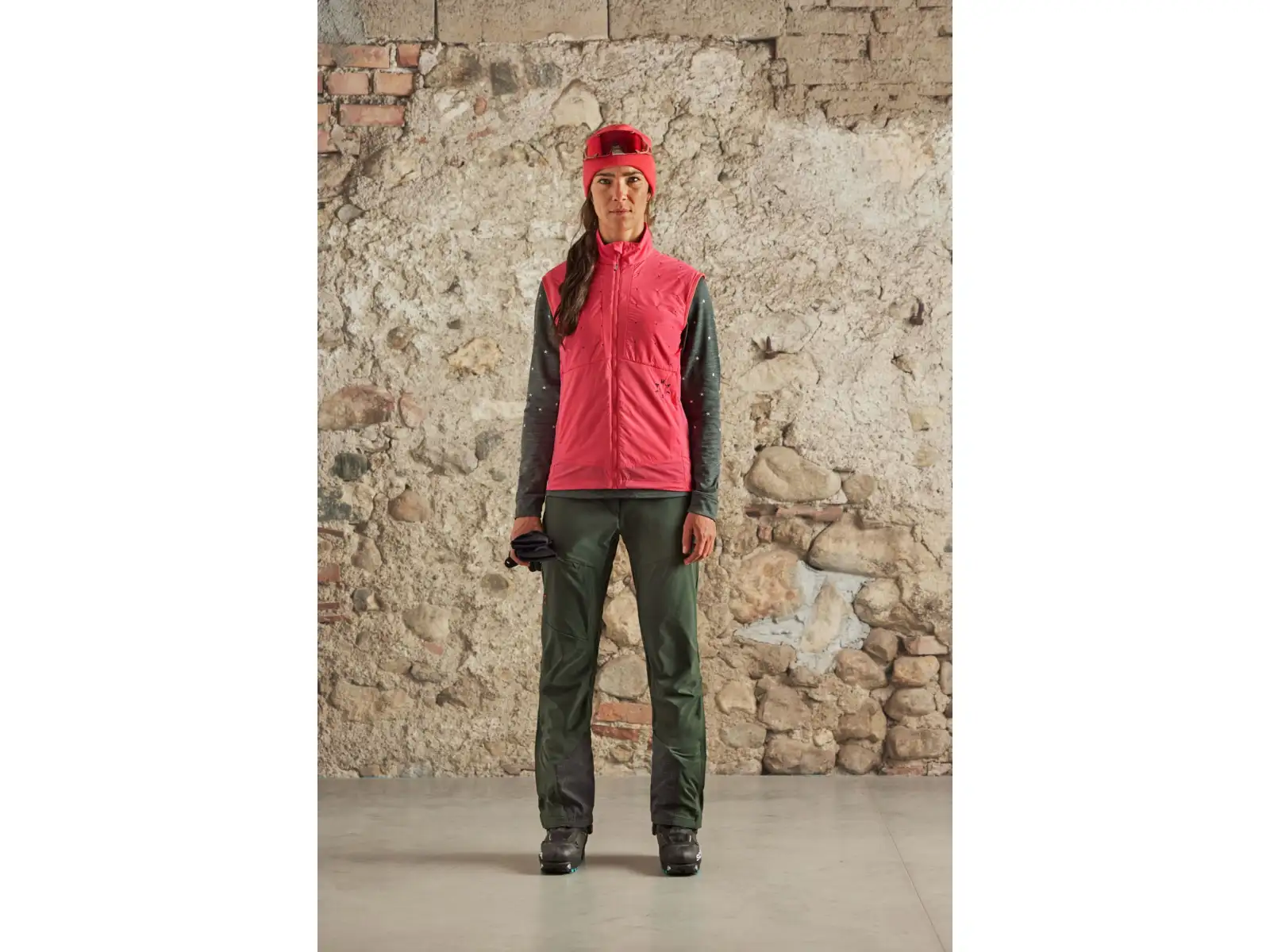 Maloja SnowroseM. dámska vesta Raspberry