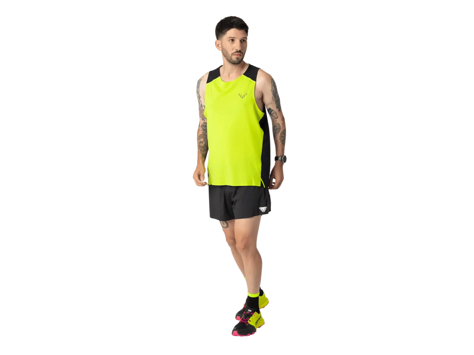 Dynafit DNA pánske tričko bez rukávov Ultra Yellow