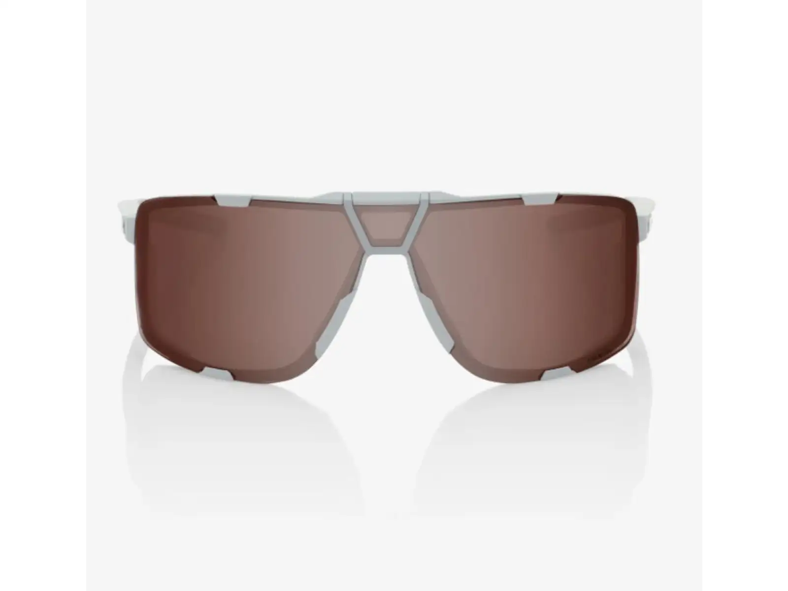 100% Eastcraft okuliare Soft Tact Cool Grey/HiPER Crimson Silver Mirror Lens
