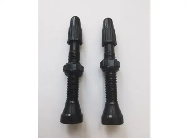 iiSuper Round Base Alloy bezdušový ventil 40 mm black 2ks