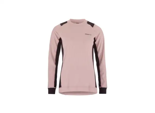 Craft Core Dry Baselayer dámska súprava tričko dlhý rukáv+nohavice ružová