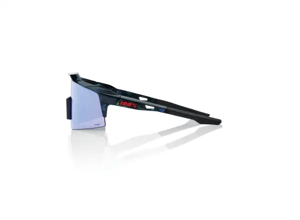 100% Speedcraft SL okuliare Black Holographic/HiPER Blue Multilayer Mirror