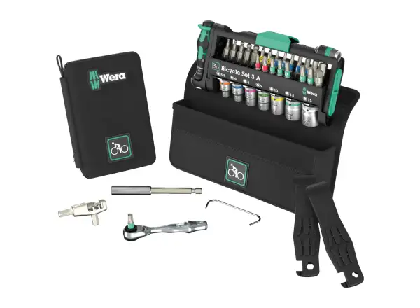 Wera Bicycle Set 3A cyklistická servisná sada s nitovačom reťaze 38 dielov