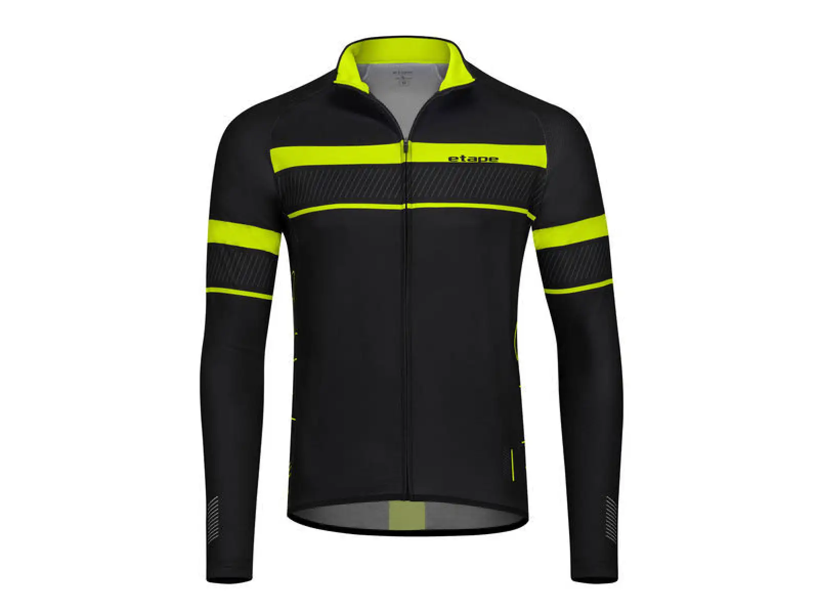 Etape Comfort 2.0 pánsky dres dlhý rukáv čierna/žltá fluo