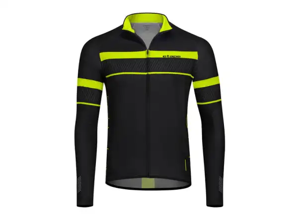 Etape Comfort 2.0 pánsky dres dlhý rukáv čierna/žltá fluo