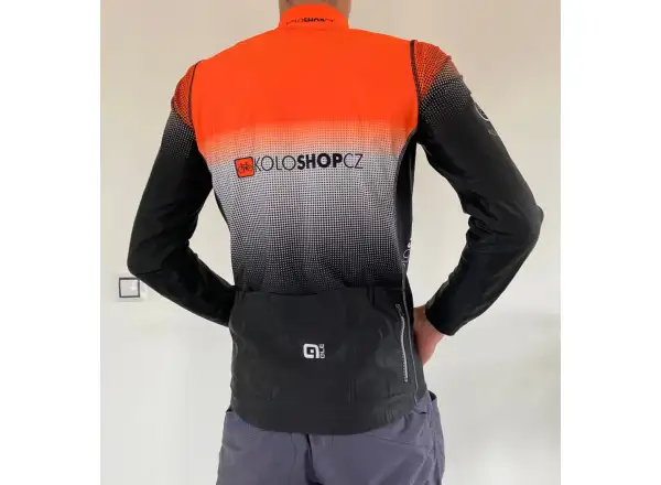 Alé PR System Koloshop pánsky zateplený dres s dlhým rukávom oranžový