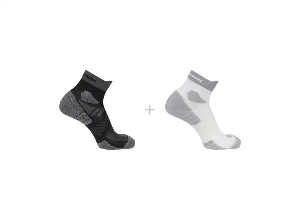 Salomon Aero Ankle 2-Pack ponožky White/Black
