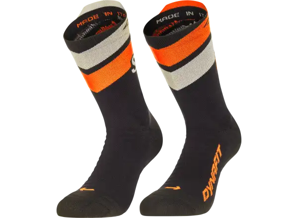 Dynafit Ultra Crew bežecké ponožky Black Out/Ultra Orange