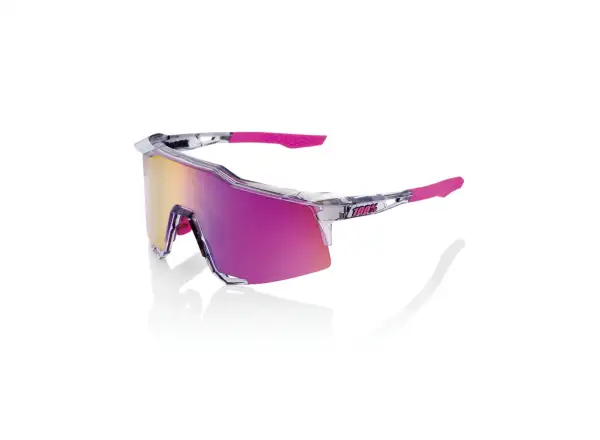 100% Speedcraft Tokyo Night okuliare Polished Translucent Grey/Purple