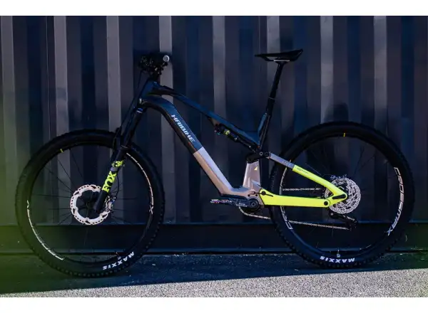 Haibike Lyke CF 11 430 Wh celoodpružený elektrobicykel Carbon/Sand/Lime Gloss