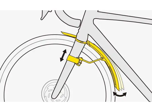 Sada blatníkov TetraFender G1 a G2 pre štrkové bicykle do 650C/700C*50C