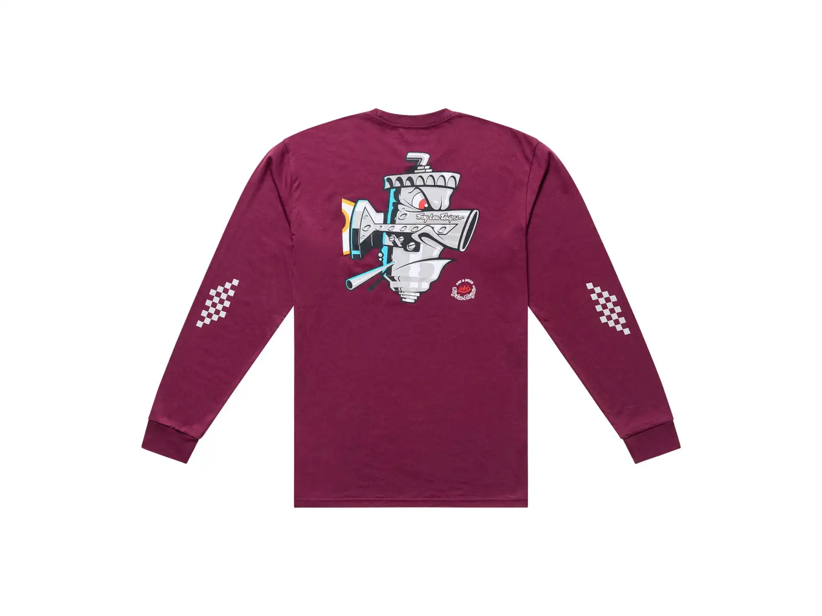 Troy Lee Designs Carb Club pánske tričko dlhý rukáv Sangria