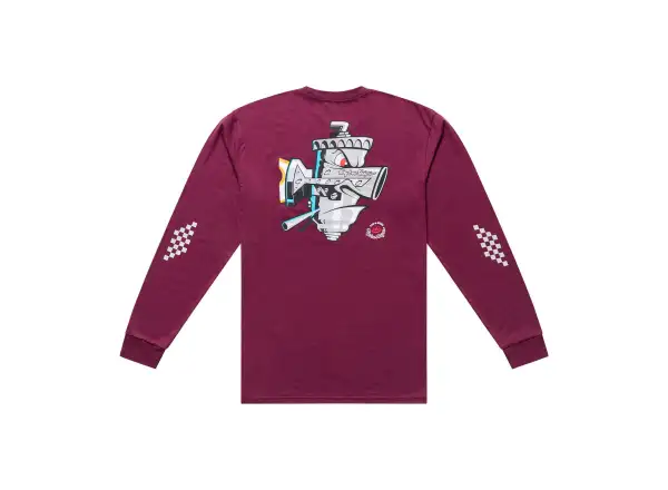 Troy Lee Designs Carb Club pánske tričko dlhý rukáv Sangria